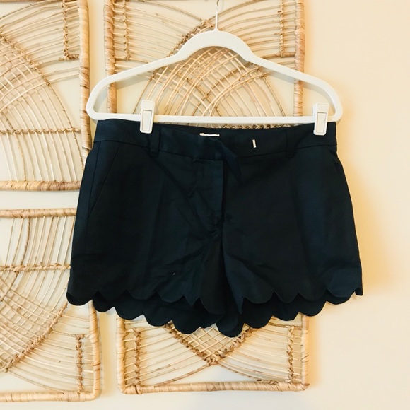 J. Crew Pants - J. Crew NWT black scalloped shorts